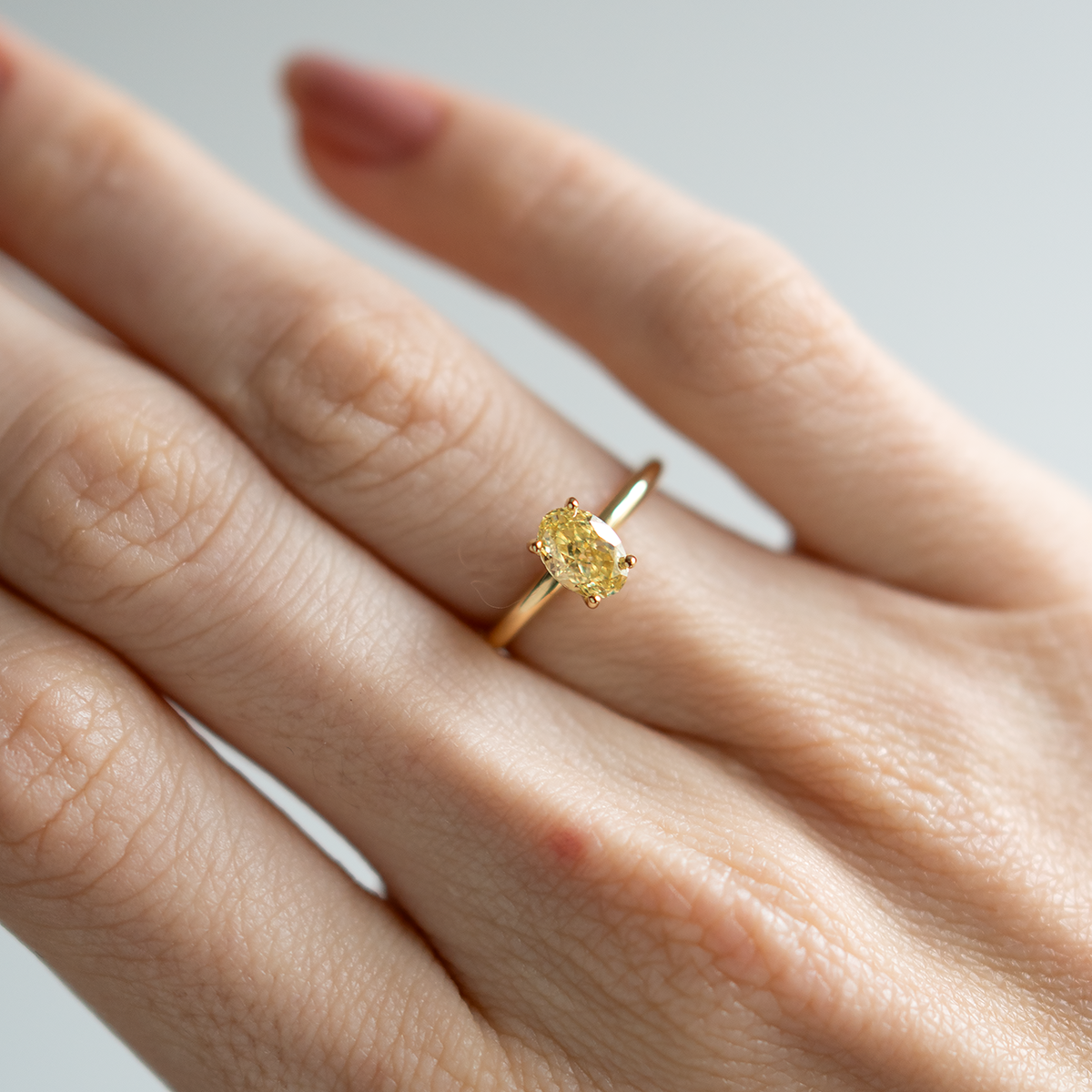 Anel Amanda Fancy Yellow 0,75ct